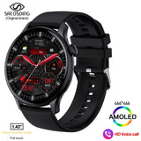 Bluetooth Call Women Smart Watch Full Touch Fitness IP68 Waterproof Men's Smartwatch Lady Clock + box For Android IOS MartLion SA-Alpha-1 Black CHINA 