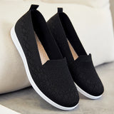 Women's Loafers Platform Flats Ladies Shoes On Office Breathable Elegant With Low Heels Cotton Soft MartLion   