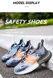Indestructible Safety Shoes For Men's Industrial Puncture Proof Working Boots Anti-smashing Steel Toe Work Sneakers MartLion   