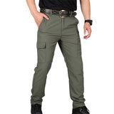 Men Pants Casual Cargo Pants Tactical Trousers Male Waterproof MartLion Summer green 4XL 