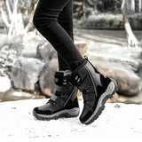 Mid Length Women's Boots Winter Thick Cotton Shoes Warm Snow Boots Thick Sole Anti Slip Wear-resistant Women's Shoes MartLion