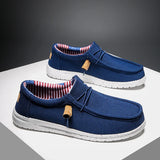 Men Casual Shoes Slip on Canvas Loafers  Walking Flats  Man  Non Slip Soft Moccasins Sneakers Summer MartLion   