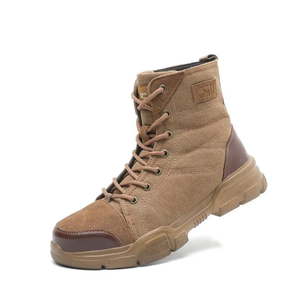 Steel Toe Boots for Men Work Boots Indestructible Work Shoes Desert Safety Boots Safety Shoes MartLion