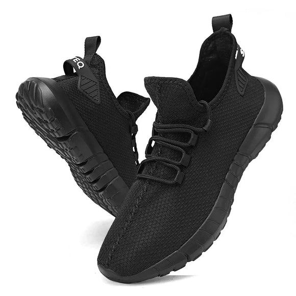 Men's Sneakers Ultralight Breathable Sneakers Casual Platform Jogging MartLion black C875 39 CHINA