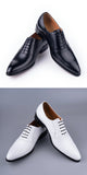  Oxford Brogue Formal Dress Men's Shoes Handmade Genuine Leather Shoes Designer Leather MartLion - Mart Lion
