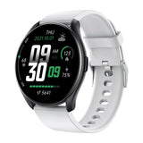 Round Smart Watch Men's Woman Heart Rate Blood Pressure Oxygen Temperature Monitor Smartwatch IP68 Waterproof Sport Fitness Watch MartLion Light Gray  