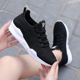 Men's Women Working Casual Shoes Lightweight Breathable Walking Sneakers Black White Hombre MartLion   