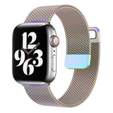 Strap For Apple watch Band 44mm 45mm 41mm 49mm 42mm 40mm 45mm Milanese Loop bracelet correa iwatch series 9 7 8 4 5 6 SE Ultra2 MartLion rainbow 38mm 40mm 41mm CHINA