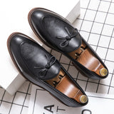 Slip On Dress Shoes Men's Microfiber Leather Casual Formal Mart Lion   