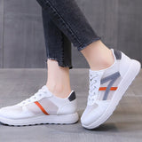 Summer Breathable White Shoes Women's Korean Casual Soft Bottom Running Mart Lion 186W Gray 36 