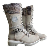 Boots Women's Waterproof Knee Snow Boots Botas de nieve impermeables MartLion