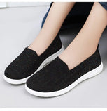 Shoes Woman Trend Loafers Ballet flats Slip-on Cotton Ladies Sneakers Summer Footwear Breathable Barefoot MartLion   