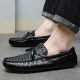 Golden Sapling Loafers Genuine Leather Men's Casual Shoes Moccasins Dress Wedding Leisure Party Flats MartLion   