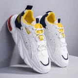 Outdoor Masculino Men's Running Sneakers for Boy Breathable Tennis Hard-Wearing Designer Shoes Low Price MartLion White and yellow 39 
