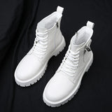 Men's English Style Thick Sole Design Men Boots Layer Leather Casual Boots MartLion