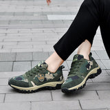 Hiking Shoes Woman Sneakers Men's Sports Unisex Canvas Camouflage Field Female Footwear Couples Running Walking Mart Lion   