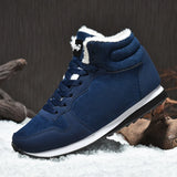 Men Snow Boots Outdoor No Slip Winter Ankle Boots Lightweight Hight Top Sneaker Warm Plush Women Footwear Hiking Boots MartLion