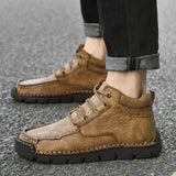  Men's Casual Boots Work Safety Manual Classic Platform Shoes Anti-skid Loafers MartLion - Mart Lion