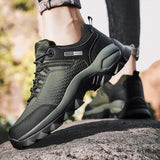 Outdoor Men's Sneakers Non-slip Sport Running Shoes Lace Up Casual Hiking Walking Mart Lion   