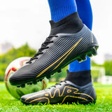 High Top Soccer Shoes Long Spike FG TF Non-Slip Football Boots Outdoor Training Ankle Cleats MartLion   