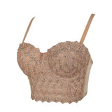 Women Bra Rhinestone Corset Party Clothes Lady Push Up Bra Woman Tops Clothing Gothic Shaper Vintage Bra Underwear MartLion
