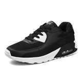 Men's leisure sports trend breathable anti-slip wear cushion running shoes MartLion black 38 