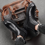 Off-Bound Autumn Men's Ankle Boots Tooling Desert British Punk Lace-up Casual Motorcycle High-cut Shoes Mart Lion   