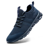 Men's Sneakers Breathable Running Shoes Light Casual Footwear Classic Vulcanized Trendy Mesh MartLion 8058-blue 39 