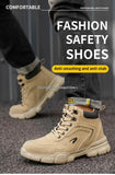 Safety Protective Boots Work Safety Shoes Men Winter Safety Boots Anti-puncture Work Shoes Steel Toe Work Boots Indestructible MartLion