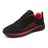 Men's Running Sneakers Summer Sport Shoes Lightweight Classical Mesh Breathable Casual Tenis Masculino MartLion Red 39 