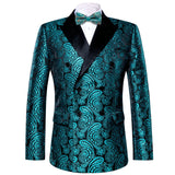 Men's Luxury Blazer Party Wedding Dress Jacket Suit Gold Thread Slim Dress Suit Barry Wang Mart Lion   