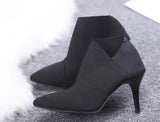 Salsa Dance Shoes for Women Autumn High-heeled Dancing Boots Popular Pointed Toe Party Ballroom MartLion   