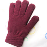 Women Cashmere Knitted Gloves Hand Warmer Winter Thicken Lining Full Fingered Mittens Skiing Short Wrist Gloves Warm MartLion   