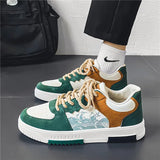 Men's shoes breathable small white Korean version trend versatile casual wear-resistant sports board MartLion green 39 