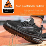Air Cushion Safety Shoes for Men Anti Smashing Anti Piercing Anti Slip Work Shoes Summer Workwear Shock-absorbing Sneakers MartLion