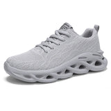 Men's Shoes Outdoor Men's Women's Casual Shoes Sports Breathable Tennis Shoes MartLion Gray 39 
