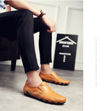 Cowhide Men's Octopus Casual Shoes Walking Driving Office Dress Footwear Loafers Summer or Four Seasons Mart Lion   