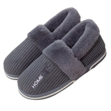 Home Fur Shoes For Women Winter Fuzzy Fluffy Slippers Men's Indoor Outdoor Plush House Shoes With Padded Fur Slippers MartLion A-Grey 38-39(Fit 37-38) CHINA