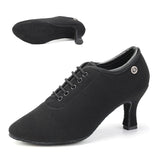 Shoes For Dance Closed Toe Women's Ballroom Modern Tango Salsa Training 5/7CM Heel MartLion 7CM Black B 35 CHINA