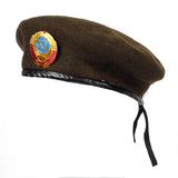 Autumn winter cap warm woolen octagonal hat adjustable beret hats versatile unisex beanie pure color beret caps MartLion army green 2  
