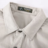 Spring Cotton Cargo Shirt for Men Long Sleeve Multi-Pocket Shirts Outdoor Casual Colthing Militar Overshirt MartLion   