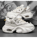 Luxury Men's White Casual Sneakers Platform Shoes Men's Designer Height Increasing Casual Sports MartLion   