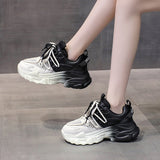 Designer Shoes Women Gradient Color Sneakers Men's Couple Footwear Ladies Sport Running Athletic Trends Casual Mart Lion black white 4 