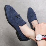 Suede Leather Men's Loafers Shoes Soft Dress Slip On Casual Moccasins Soft Formal Leisure Social Mart Lion   