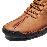 Men's Casual Shoes Leather Outdoor Walking Handmade Luxur Moccasins Driving MartLion   
