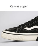 Men's Canvas Shoes Lace-up Vulcanized Designer Espadrilles Casual Flat Sneakers MartLion   