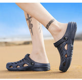 Garden Shoes Casual Beach Sandals Men's Clogs Summer Slippers Breathable Non-slip Mules Zapatos Mart Lion   