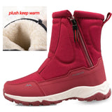 Men's Boots Winter Shoes Warm Snow Mid-calf Warm Thick Plush Winter Women Cotton MartLion