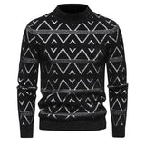Casual Trend Men's Imitation Mink Sweater Soft and Comfortable Warm Knit Sweater Pullover Clothing MartLion black S 