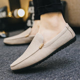 Men's Casual Shoes Comfort Shoes Denim Adult Footwear Loafers Canvas Sneakers Driving Mart Lion beige 39 